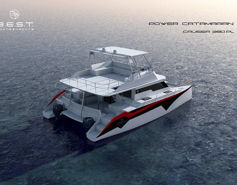 Customized catalogue design for boatbuilding company