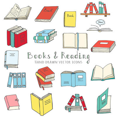 Books & Reading Icon Set 2