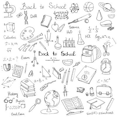 School Science Icon Set 1