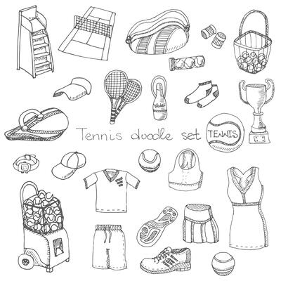Tennis Icon Set