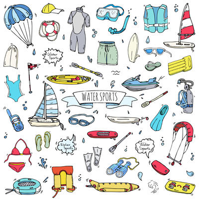 Water Sports Icon Set 2