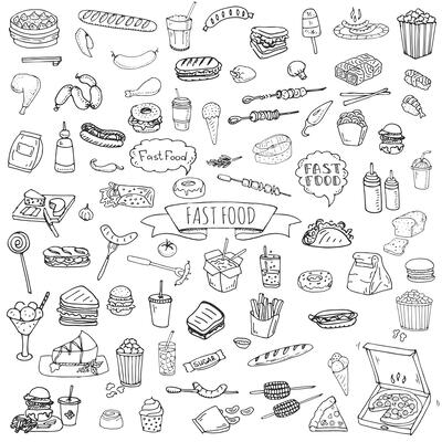Fast Food Icon Set 1