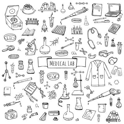 Medical Lab Icon Set
