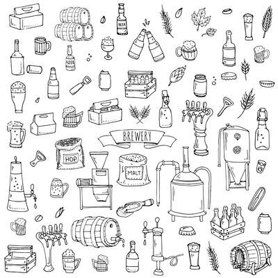 Brewery Icon Set 1