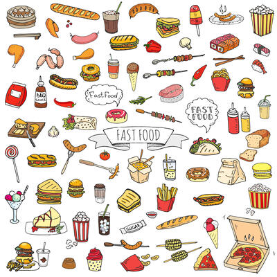 Fast Food Icon Set 2