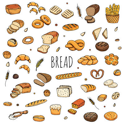 Bread Icon Set 2
