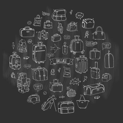 Baggage Icon Set 4