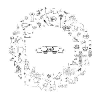 Canada Icon Set 9 (Black & White)