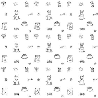 Pet Supply Seamless Pattern 1