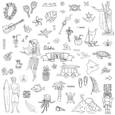 Hawaii Icon Set 2