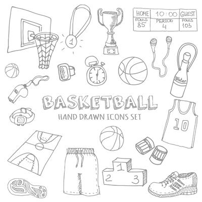 Basketball Icon Set 1