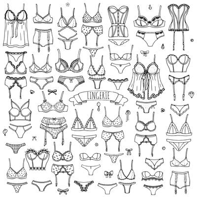 Lingerie Icon Set