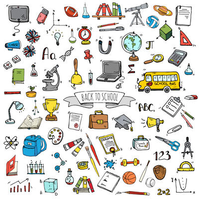 Back to School Icon Set 1